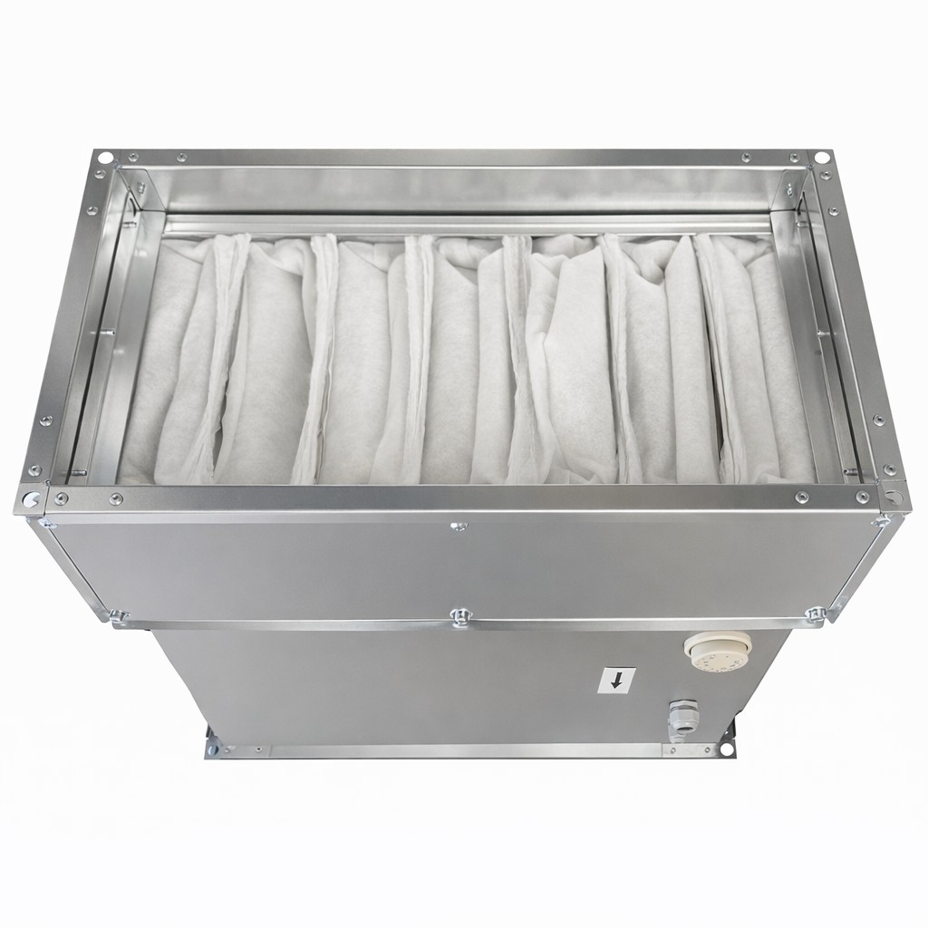 Электрический нагреватель с фильтром G4 AEX-500х250/1.8-RTC-3