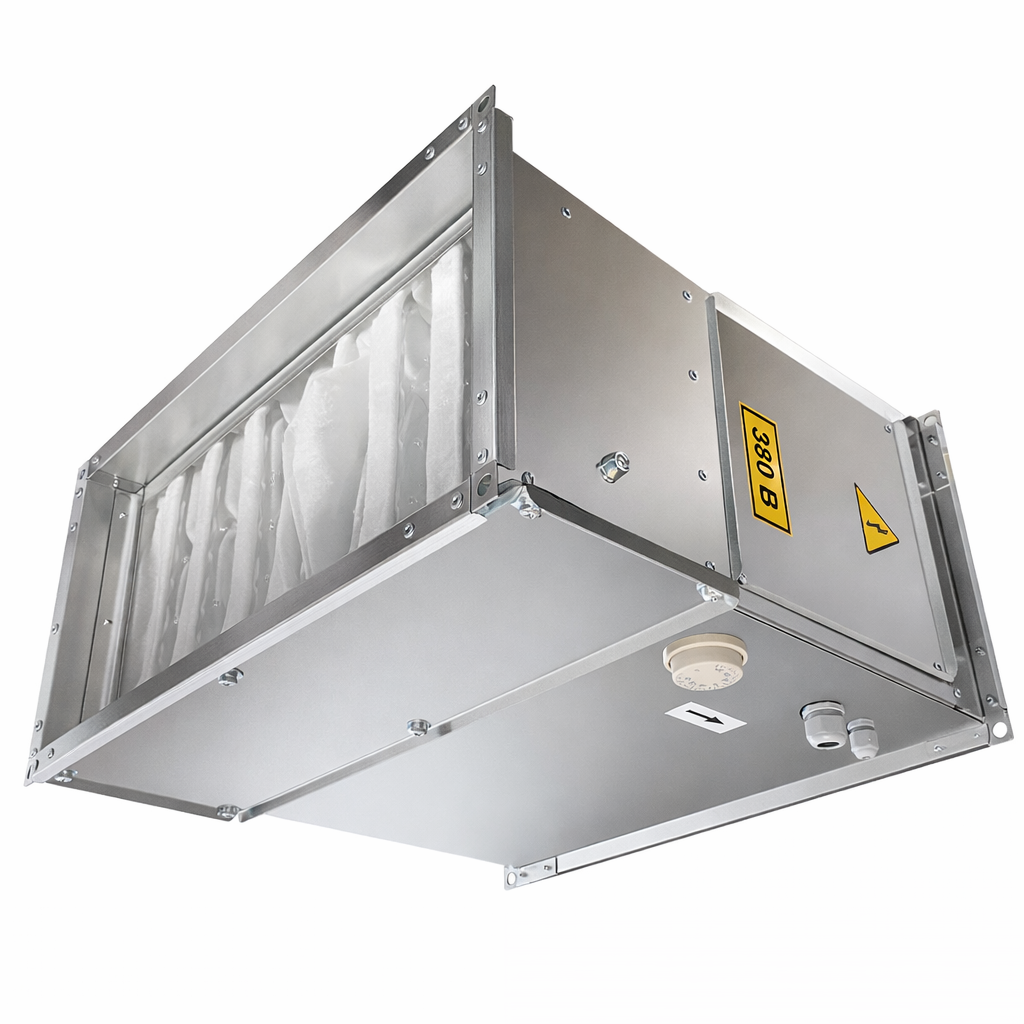 Электрический нагреватель с фильтром G4 AEX-700х340/11.0-RTC-1