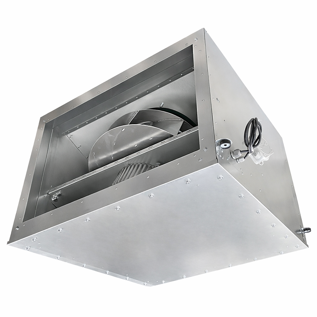 Вентилятор канальный прямоугольный шумоизолированный SEPh 80x50-b5-0