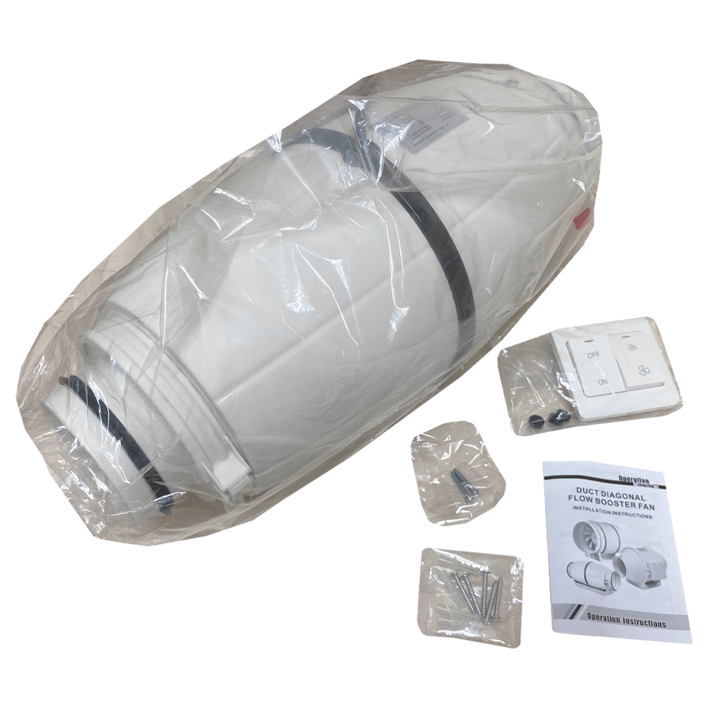 Вентилятор канальный шумоизолированный AXS 100 mm (с пультом)-2