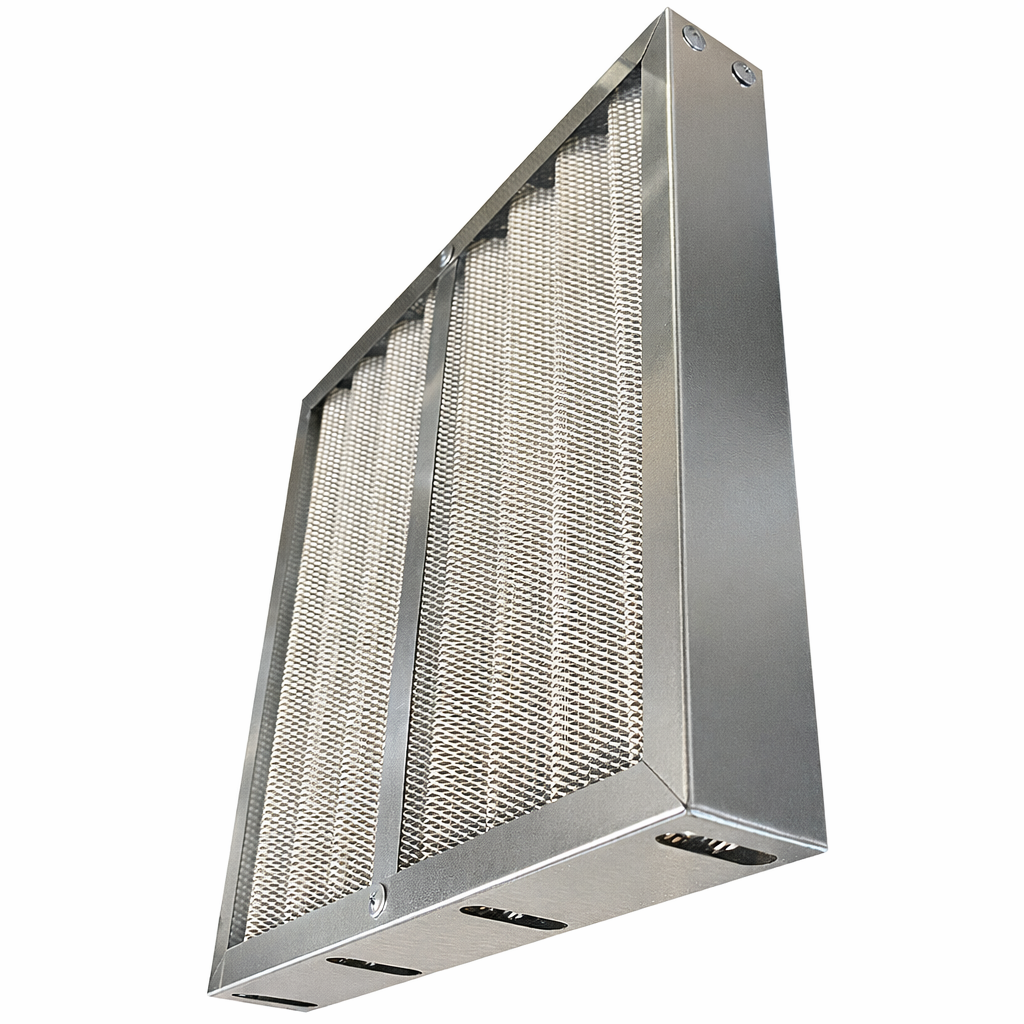 Кассета жироулавливающая сетчатая 195х195х48 (d100, 125, 160; 3 слоя)-1