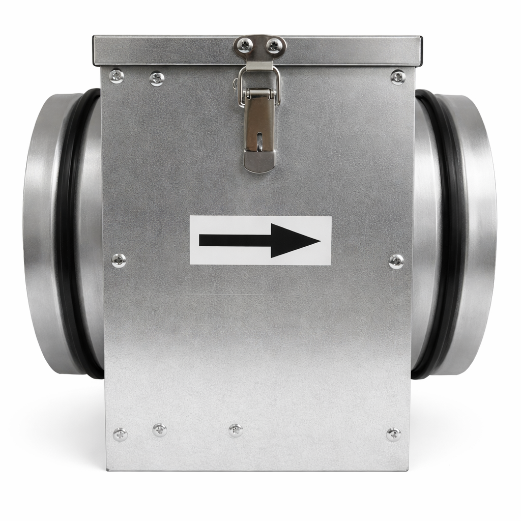 Корпус для HEPA фильтра (250- 250- 78) канальный d200 296х257х250 оцинк.-2